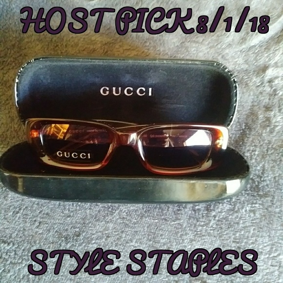 Gucci Accessories - ✨HP Authentic Gucci Red/Brown Sunglasses